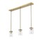 Z-Lite Thayer Pendant, 3-Light, 4.75 In.W x 34 In.L x 7.5 In.H, Luxe Gold/Clear 742MP-3LG - alternate 4
